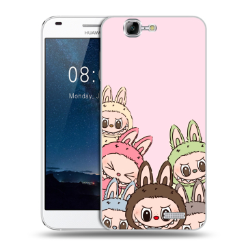 Силиконовый чехол на Huawei Ascend G7 с принтом Лабубу