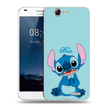 Силиконовый чехол на Huawei Ascend G7 с принтом Лило и Стич Силиконовый чехол на Huawei Ascend G7 с принтом Лило и Стич