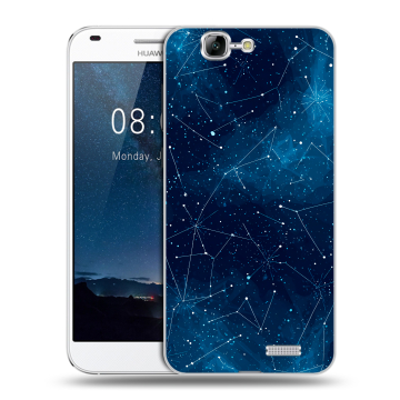 Силиконовый чехол на Huawei Ascend G7 с принтом Космос звезды