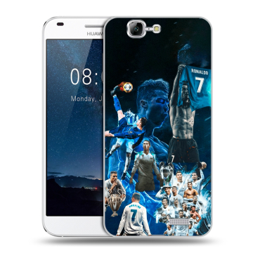 Силиконовый чехол на Huawei Ascend G7 с принтом Реал Роналдо Силиконовый чехол на Huawei Ascend G7 с принтом Реал Роналдо