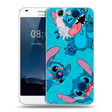 Силиконовый чехол на Huawei Ascend G7 с принтом Лило и Стич Силиконовый чехол на Huawei Ascend G7 с принтом Лило и Стич
