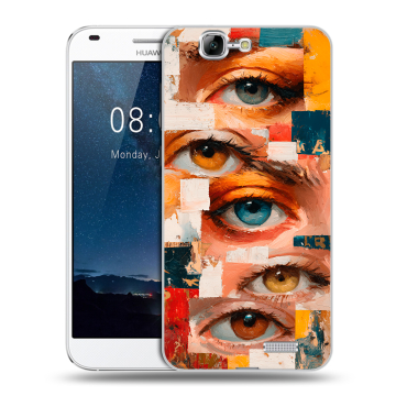 Силиконовый чехол на Huawei Ascend G7 с принтом Модный принт