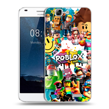 Силиконовый чехол на Huawei Ascend G7 с принтом Roblox Роблокс Силиконовый чехол на Huawei Ascend G7 с принтом Roblox Роблокс