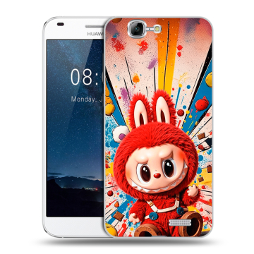 Силиконовый чехол на Huawei Ascend G7 с принтом Labubu Лабубу Силиконовый чехол на Huawei Ascend G7 с принтом Labubu Лабубу