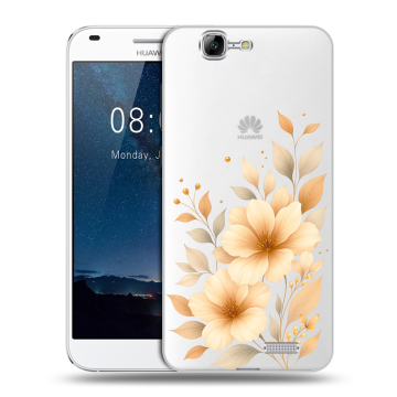 Силиконовый чехол на Huawei Ascend G7 с принтом для девушки