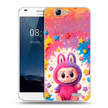 Силиконовый чехол на Huawei Ascend G7 с принтом Labubu Лабубу Силиконовый чехол на Huawei Ascend G7 с принтом Labubu Лабубу