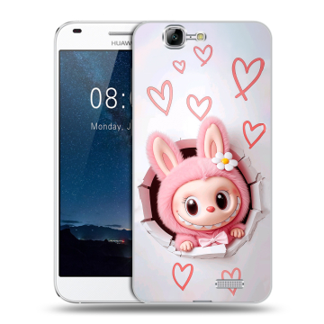 Силиконовый чехол на Huawei Ascend G7 с принтом Labubu Лабубу Силиконовый чехол на Huawei Ascend G7 с принтом Labubu Лабубу