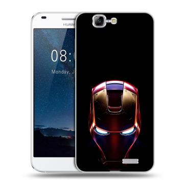Силиконовый чехол на Huawei Ascend G7 с принтом IronMan Железный человек Силиконовый чехол на Huawei Ascend G7 с принтом IronMan Железный человек