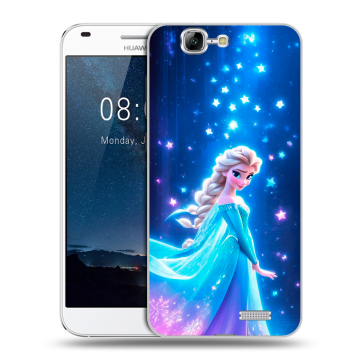Силиконовый чехол на Huawei Ascend G7 с принтом Холодное сердце Frozen Силиконовый чехол на Huawei Ascend G7 с принтом Холодное сердце Frozen