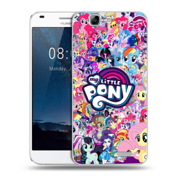 Силиконовый чехол на Huawei Ascend G7 с принтом My little pony Дружба чудо Силиконовый чехол на Huawei Ascend G7 с принтом My little pony Дружба чудо