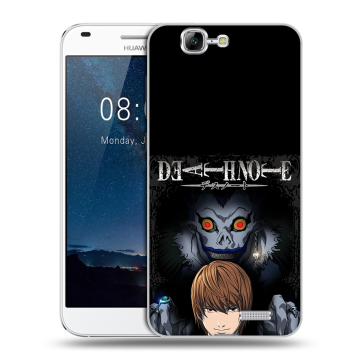 Силиконовый чехол на Huawei Ascend G7 с принтом Death note Тетрадь смерти