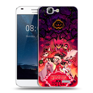 Силиконовый чехол на Huawei Ascend G7 с принтом Hazbin Hotel Отель Хазбин Силиконовый чехол на Huawei Ascend G7 с принтом Hazbin Hotel Отель Хазбин