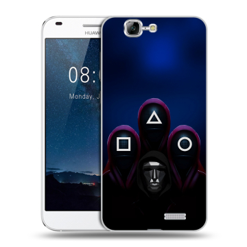 Силиконовый чехол на Huawei Ascend G7 с принтом Игра Кальмара