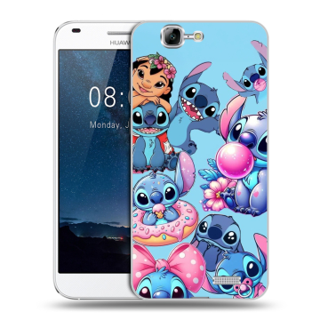 Силиконовый чехол на Huawei Ascend G7 с принтом Лило и Стич Силиконовый чехол на Huawei Ascend G7 с принтом Лило и Стич
