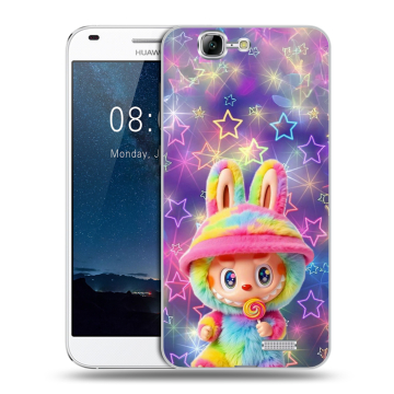 Силиконовый чехол на Huawei Ascend G7 с принтом Labubu Лабубу Силиконовый чехол на Huawei Ascend G7 с принтом Labubu Лабубу