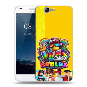 Силиконовый чехол на Huawei Ascend G7 с принтом Roblox Роблокс Силиконовый чехол на Huawei Ascend G7 с принтом Roblox Роблокс