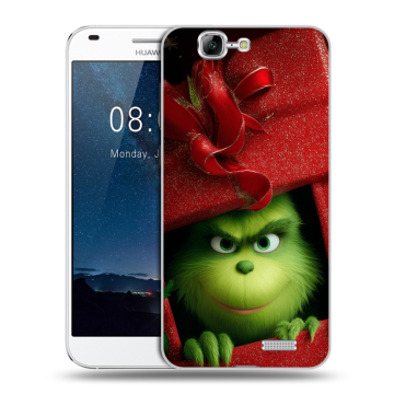 Силиконовый чехол на Huawei Ascend G7 с принтом Новый год