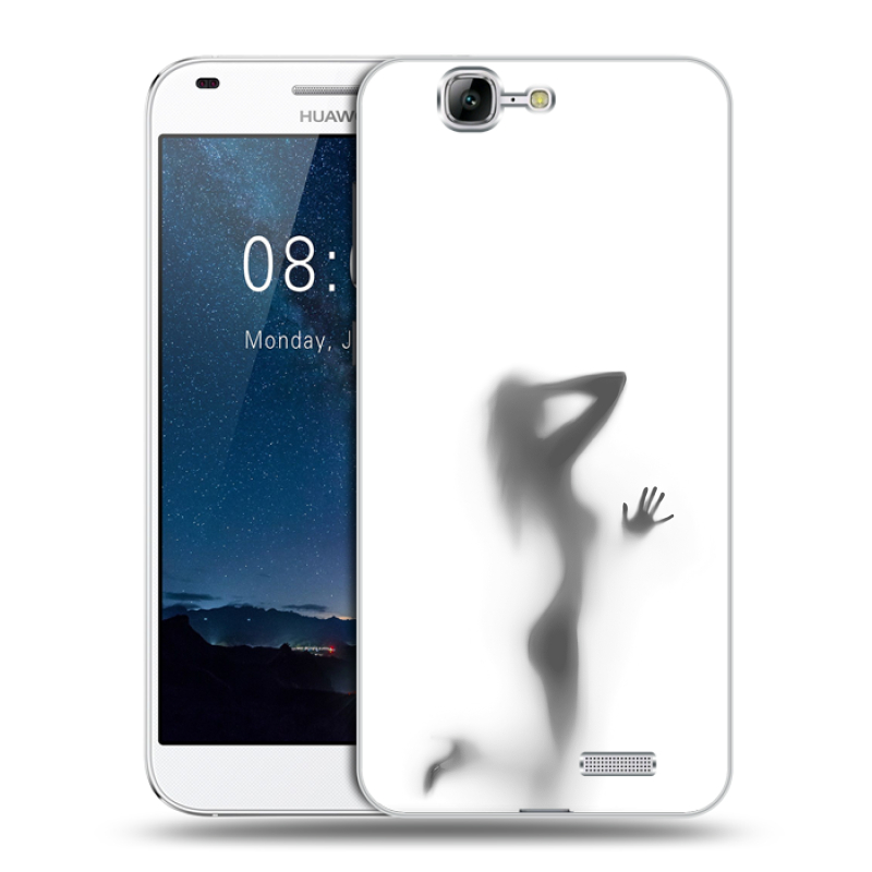 Пластиковый чехол на Huawei Ascend G7 с принтом Силуэт Пластиковый чехол на Huawei Ascend G7 с принтом Силуэт