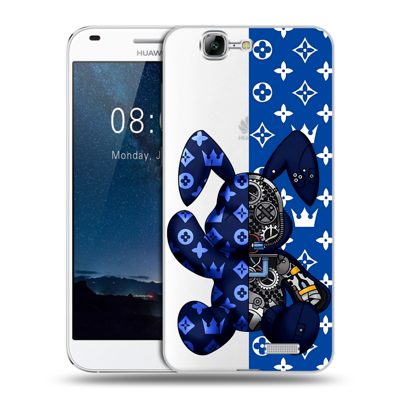 Силиконовый чехол на Huawei Ascend G7 с принтом Луи робот Силиконовый чехол на Huawei Ascend G7 с принтом Луи робот
