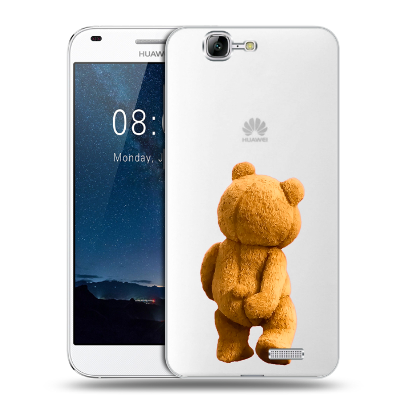 Пластиковый чехол на Huawei Ascend G7 с принтом Медведь Пластиковый чехол на Huawei Ascend G7 с принтом Медведь