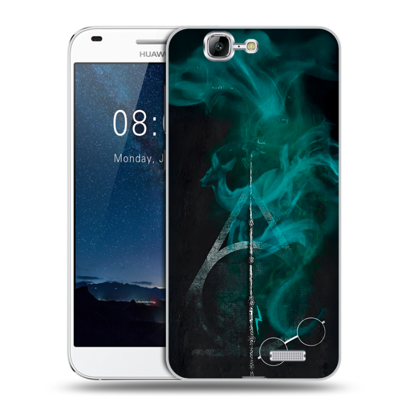 Силиконовый чехол на Huawei Ascend G7 с принтом Гарри Поттер Harry Potter Силиконовый чехол на Huawei Ascend G7 с принтом Гарри Поттер Harry Potter