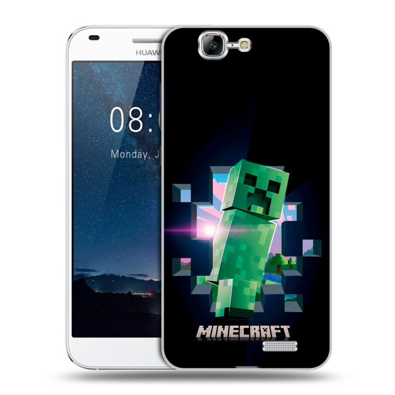 Пластиковый чехол на Huawei Ascend G7 с принтом Майнкрафт Minecraft Пластиковый чехол на Huawei Ascend G7 с принтом Майнкрафт Minecraft