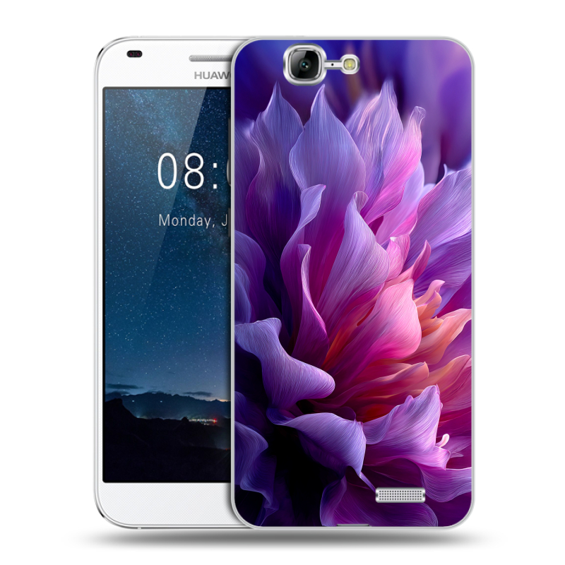 Пластиковый чехол на Huawei Ascend G7 с принтом женский цветы Пластиковый чехол на Huawei Ascend G7 с принтом женский цветы