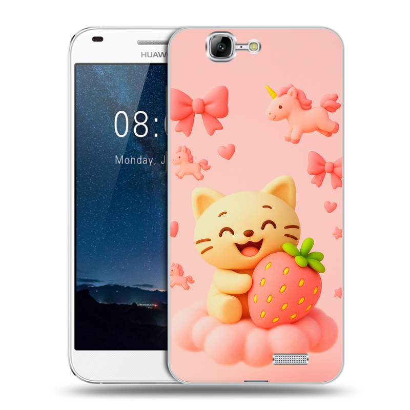 Силиконовый чехол на Huawei Ascend G7 с принтом для девочек Силиконовый чехол на Huawei Ascend G7 с принтом для девочек