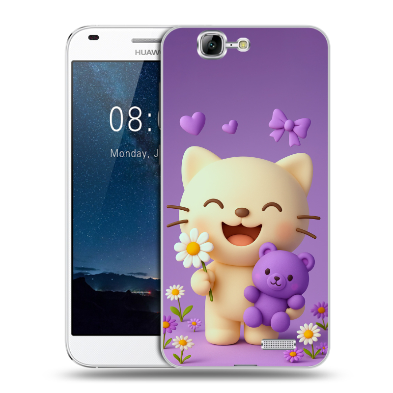 Силиконовый чехол на Huawei Ascend G7 с принтом для девочек Силиконовый чехол на Huawei Ascend G7 с принтом для девочек