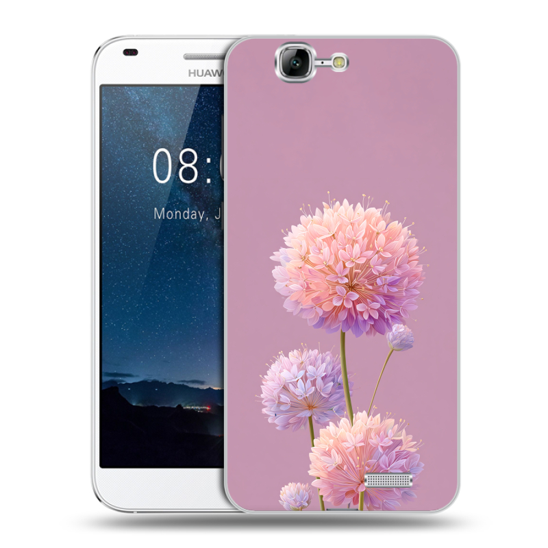 Пластиковый чехол на Huawei Ascend G7 с принтом Цветы Пластиковый чехол на Huawei Ascend G7 с принтом Цветы