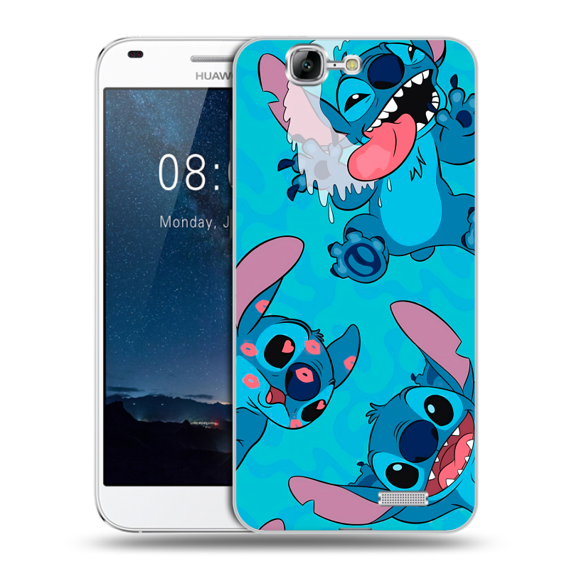 Силиконовый чехол на Huawei Ascend G7 с принтом Лило и Стич Силиконовый чехол на Huawei Ascend G7 с принтом Лило и Стич