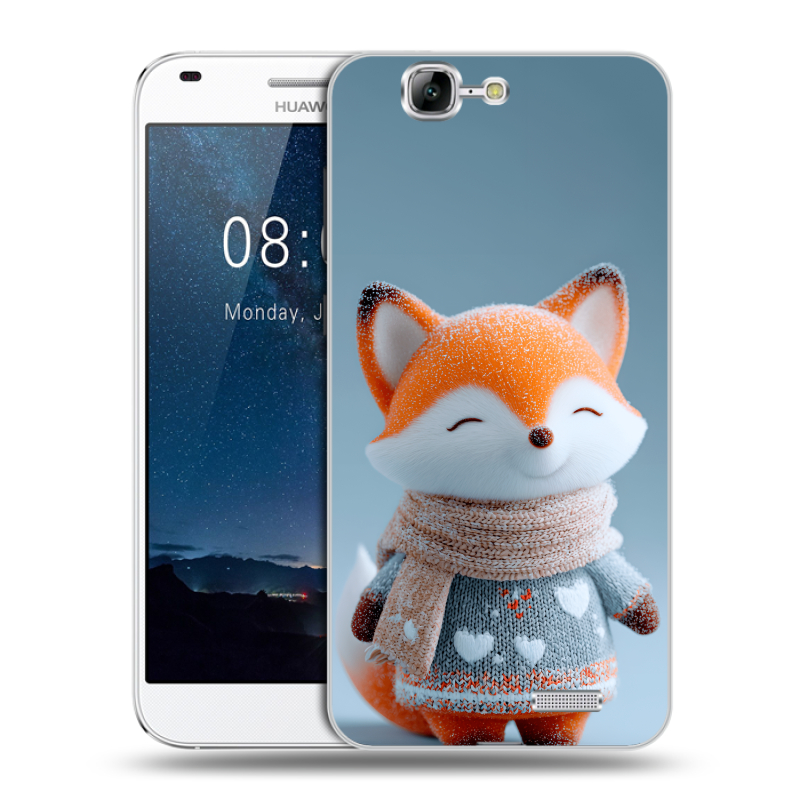 Силиконовый чехол на Huawei Ascend G7 с принтом Лиса Силиконовый чехол на Huawei Ascend G7 с принтом Лиса
