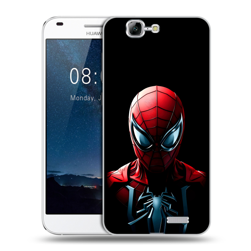 Пластиковый чехол на Huawei Ascend G7 с принтом Spiderman Человек паук Пластиковый чехол на Huawei Ascend G7 с принтом Spiderman Человек паук