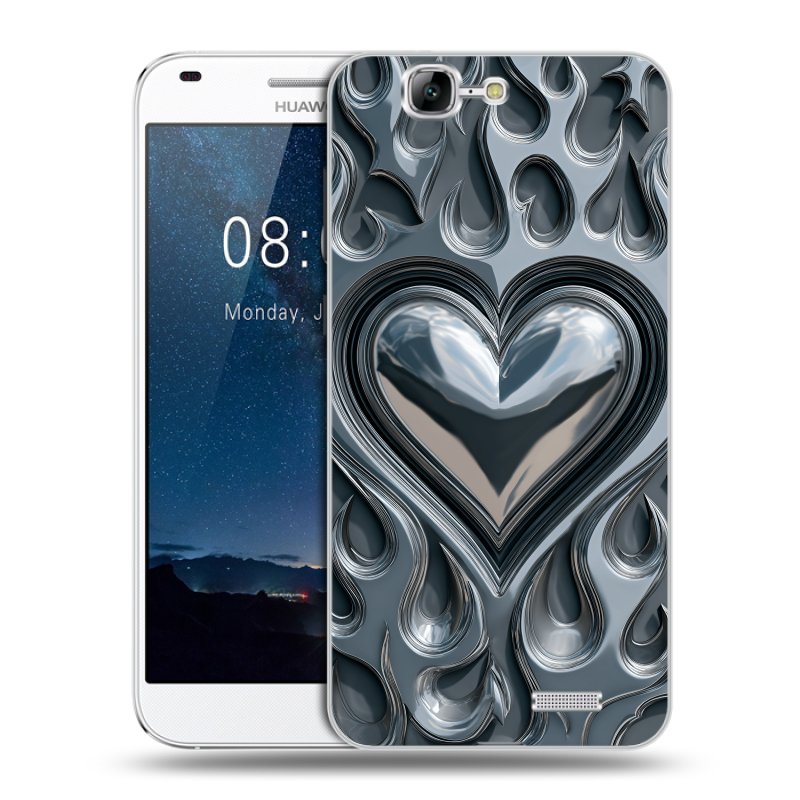 Силиконовый чехол на Huawei Ascend G7 с принтом Y2K Силиконовый чехол на Huawei Ascend G7 с принтом Y2K