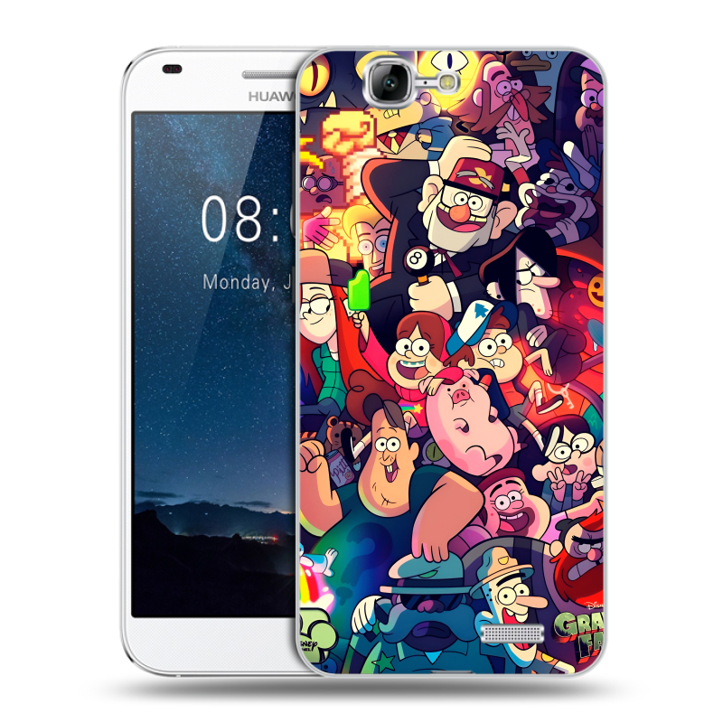 Пластиковый чехол на Huawei Ascend G7 с принтом Gravity Falls Гравити Фолз Пластиковый чехол на Huawei Ascend G7 с принтом Gravity Falls Гравити Фолз