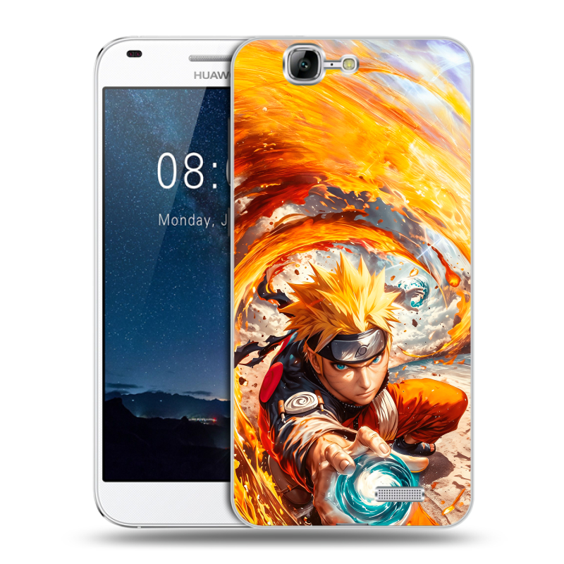 Силиконовый чехол на Huawei Ascend G7 с принтом Аниме Наруто Naruto Силиконовый чехол на Huawei Ascend G7 с принтом Аниме Наруто Naruto