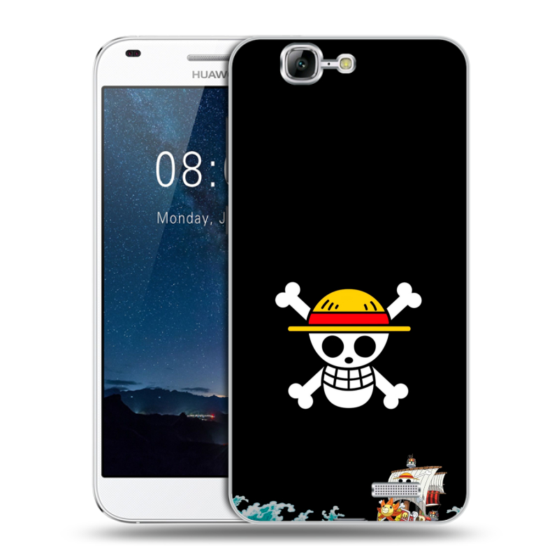 Силиконовый чехол на Huawei Ascend G7 с принтом One Piece Ван Пис Силиконовый чехол на Huawei Ascend G7 с принтом One Piece Ван Пис