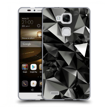 Пластиковый чехол на Huawei Ascend Mate 7 с принтом Черные кристаллы