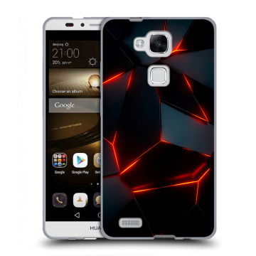 Пластиковый чехол на Huawei Ascend Mate 7 с принтом Яркие абстракции