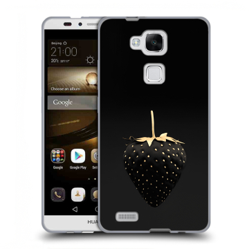 Пластиковый чехол на Huawei Ascend Mate 7 с принтом Черная клубника