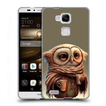 Пластиковый чехол на Huawei Ascend Mate 7 с принтом Сова