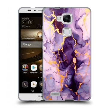 Пластиковый чехол на Huawei Ascend Mate 7 с принтом Мрамор