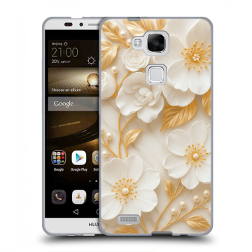 Пластиковый чехол на Huawei Ascend Mate 7 с принтом Цветы