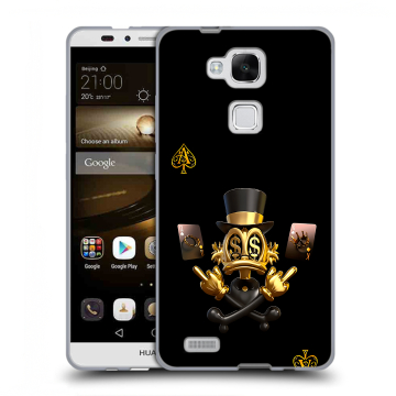 Пластиковый чехол на Huawei Ascend Mate 7 с принтом Золотой скрудж макдак