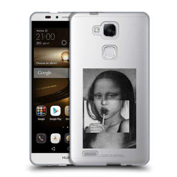 Пластиковый чехол на Huawei Ascend Mate 7 с принтом Мона Лиза