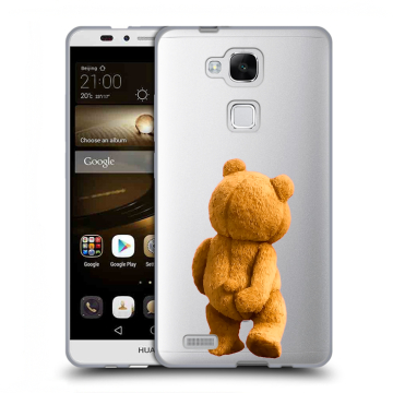 Пластиковый чехол на Huawei Ascend Mate 7 с принтом Медведь
