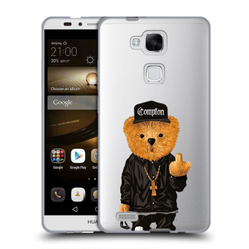 Пластиковый чехол на Huawei Ascend Mate 7 с принтом Плюшевый медведь