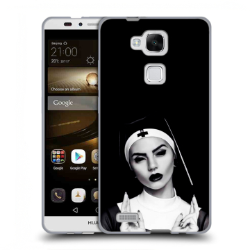 Пластиковый чехол на Huawei Ascend Mate 7 с принтом монашка Пластиковый чехол на Huawei Ascend Mate 7 с принтом монашка