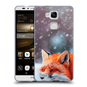 Пластиковый чехол на Huawei Ascend Mate 7 с принтом лиса Пластиковый чехол на Huawei Ascend Mate 7 с принтом лиса