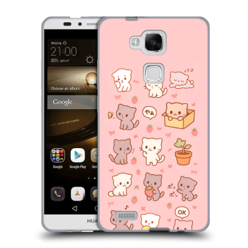 Пластиковый чехол на Huawei Ascend Mate 7 с принтом Hello Kitty Хелоу Кити Пластиковый чехол на Huawei Ascend Mate 7 с принтом Hello Kitty Хелоу Кити